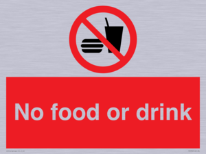 No food or drink